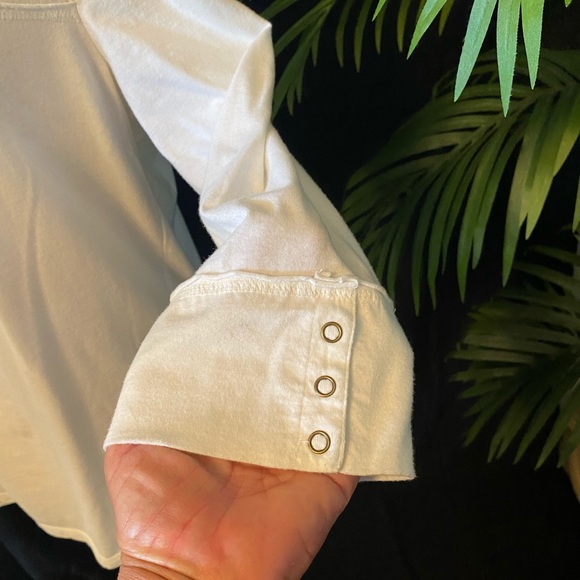 ♥️❄️Route 66 Woman’s White 3/4 Sleeve Shirt Size XL - Picture 4 of 9